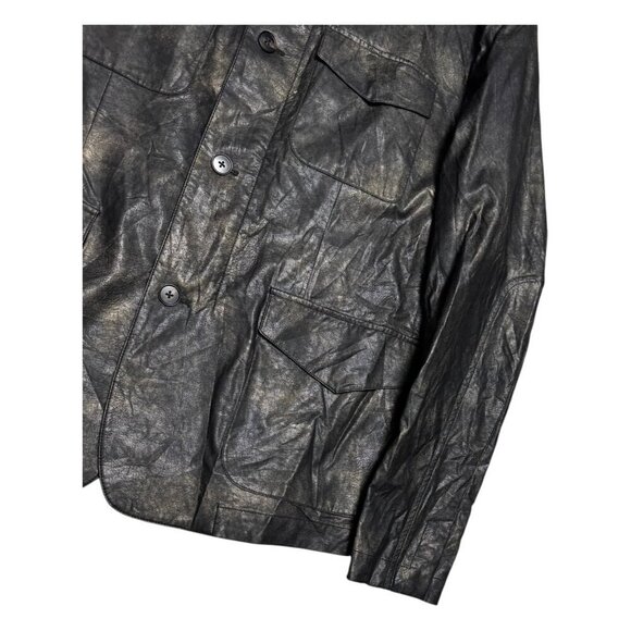 PAISLEY & GRAY FAUX LEATHER Slim Fit Designer Business Casual Jacket Mens XL - Picture 5 of 6